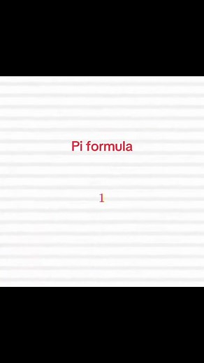 Pi formula#pi #math #xuhuong #fyp #toanhoc | math
