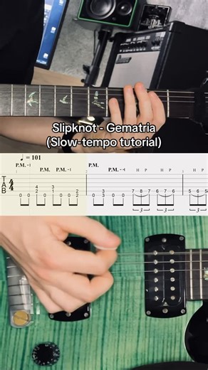 Max Veres on Instagram: "Slipknot - Gematria (slow-tempo tutorial) • Get all my tone presets, backing tracks and request a tone tutorial on my Patreon (link in bio) • #guitar #guitarist #guitartutorial #guitartabs #numetal #slipknot"