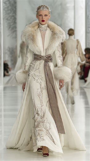 BRANCHED IVORY EMPRESS | FirsteryDiva #fashion #elegant #dress #viral #ivory | Firstery Diva