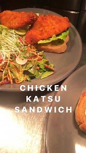 One of our popular lunch favourites, Chicken Katsu Sandwich being prepared. | Lemon & Duke