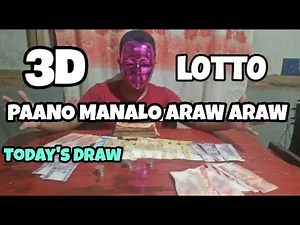 How To Win PCSO 3D Lotto Everyday in The Philippines - pcso lotto result today