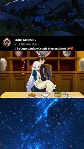 The Cutest Anime Couple Moment Ever! ✨❤️. #viral #anime #love #couple #cute #couplegoal #remix