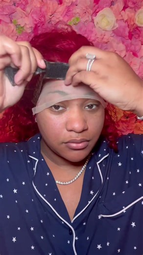 RED WIG INSTALL #wigs #wiginstall #wiginfluencer #wigreview