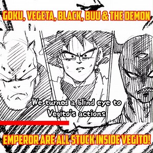 Goku, Vegeta, Black, Buu & the Demon Emperor are all stuck inside Vegito! 😱🔥 | CALLMEARJ