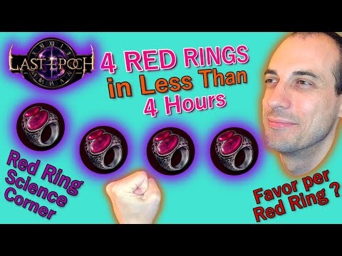 Red Ring Drop Science Explained! 4 Red Ring Drop Stream Highlights Last Epoch 1.1