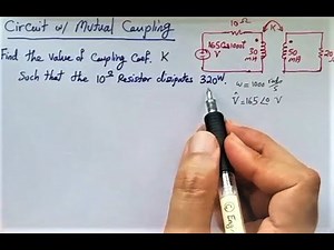 Circuit with mutual inductance and coupling coefficient - Phasors KVL for steady state analysis