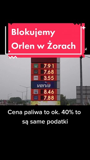 Protest przeciwko wzrostowi cen paliw w Polsce