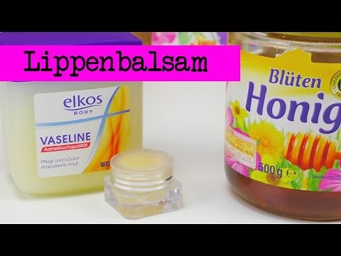 Lippen Balsam DIY / Lip Balm Tutorial / Honig Lippenpflege Labello selber machen deutsch | deutsch
