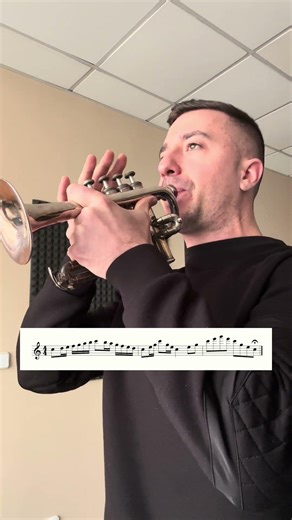 Playing some Staccato with Piccolo 🎺😊 #trumpet #technique #music #routines #piccolo #practice