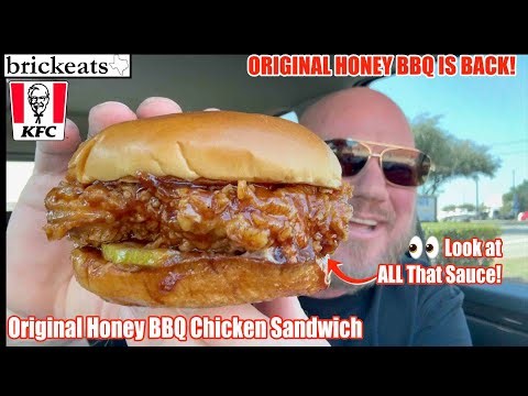 WOW! KFC’s Honey BBQ Chicken Sandwich Might Be Their Best Yet 🤯🔥
