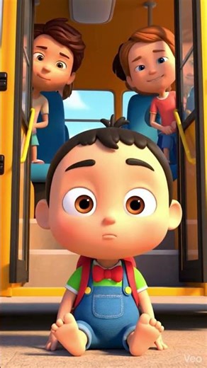Momo go to School 🚌 | kids educational video | learning kids video #shortsforkids #shorts #cartoon