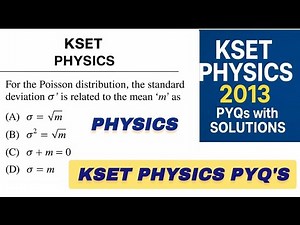 KSET Physics2013||Previous Years Questions||KSET 2025