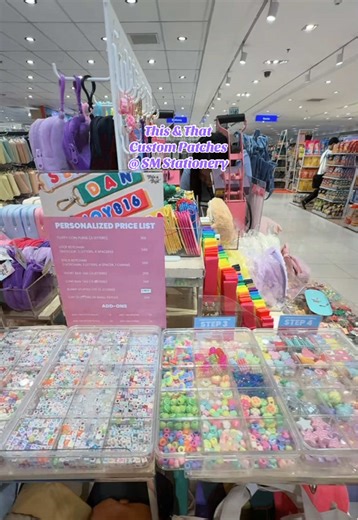 This and That custom patches at @SM Stationery ✨ Stitch your story, your way! 💜🦄This & That at SM Stationery lets you create custom patches — from cute letters to fun designs, all made just for YOU. 🧵💟🪻 custom patches for bags custom patches logo custom patches diy cute letter patches sm stationery patches service #fyp #CustomPatches #ThisAndThat #SMStationery #cutepatches