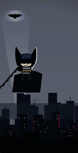 Coding Batman Looking Over Gotham (100% Pure Code)