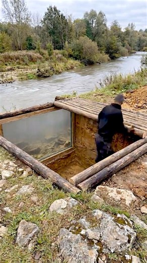 Building a Hidden Underwater View Shelter by the River