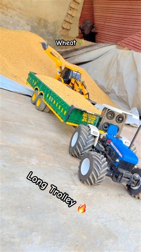 New Holland 4x4 with long trolley 🔥fully loaded 😱