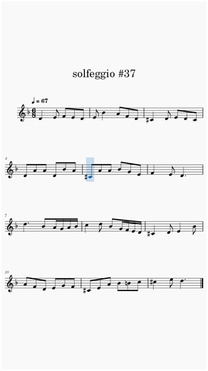 Berkay Güven on Instagram: "🎼 Solfeggio #37 Time signature: 6/8 Tempo: ♩ = 67 BPM Key: D minor 🎁 You can now receive gifts from this post! This solfège in E minor explores flowing compound rhythms and smooth melodic motion typical of 6/8 meter. It helps train a steady triplet pulse and encourages expressive phrasing through connected eighth-note patterns. 👉 Feel each bar as two large beats (1--2--), and aim for even motion within each group of three. Follow for daily solfège & rhythm drills �