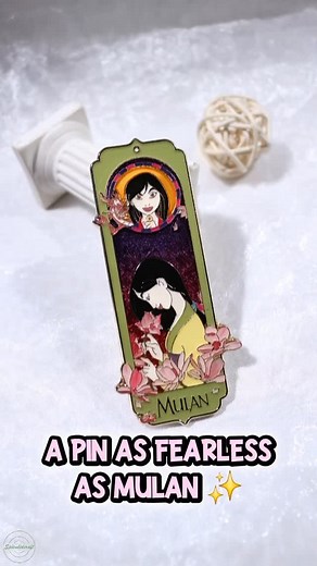 A pin as fearless as mulan 朗 one made as a gradient transparent enamel pin 﫥✨ #splendidcraft #enamelpins #enamelpin #custompins #custompin #metalpins #metalpin #pinmanufacturer #pinmaker | Splendid Craft | Facebook