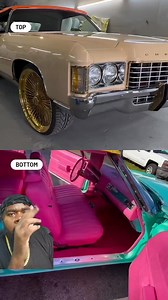 The COLORWAY that goes HARDER on Kodak Black 1971 Convertible Donk. Top or Bottom #carenthusiast #donkplanet #carsofinstagram #explorepage #customcars #donktent #bigwheels | Donktent