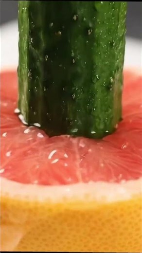 wait for end 🫣Citrus Test 🍊🥒 #OddlySatisfying #FoodCuriosity #VisualDetails #shortsfeed