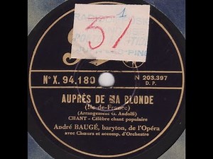 André Baugé " Auprès de ma blonde " 1932