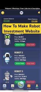 How To Make PHP Laravel Robot Investment Website #investmentwebsite