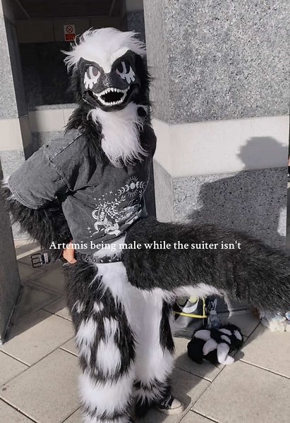 Furry Dino Fursuit Transformation ft. Raptor Mask Compilation