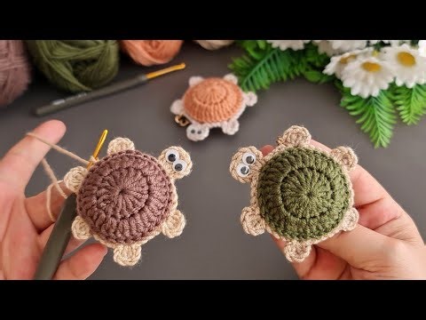 Crochet turtle making for beginners.I made a great number of them and sold them all.Crochet keychain