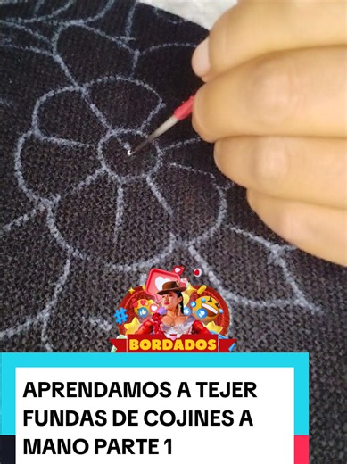 PARTE 1 APRENDAMOS A TEJER FUNDAS DE COJINES A MANO ☺️😊 #fundasparacojines #bordadossumaimillita #ProductosÚnicos