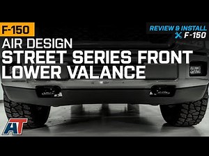 2018-2020 F-150 Air Design Street Series Front Lower Valance; Satin Black Review & Install