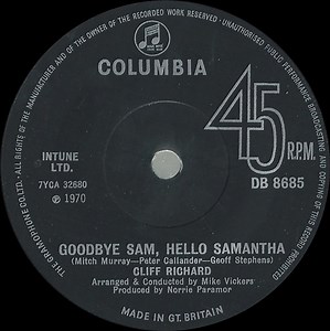 Cliff Richard - Goodbye Sam, Hello Samantha