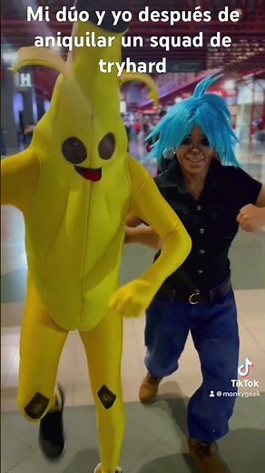 Mi duo de #fortnite #cosplay #laconve #cintermex #banana #gorillaz #fortnitefunny #monterrey