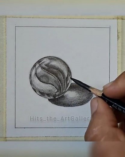 glass ball Tutorial step-by-step #arttutorial #drawing #art #sketch #artrees