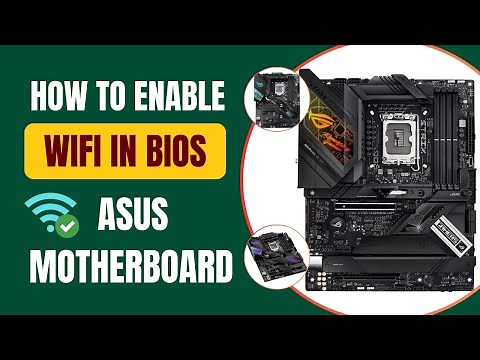 how to enable wifi in bios asus motherboard