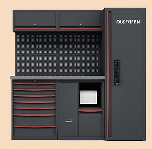 [Hot Item] Tool Cabinet Workbench Combined Metal Tool Cabinet with Drawers