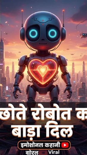 छोटे रोबोट का बड़ा दिल | Emotional Cartoon#youtubeshorts #motivation #cartoon #love
