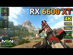 RX 6600 XT | COD Modern Warfare 2 - 1080p, 1440p, 4K - Low & Ultra settings