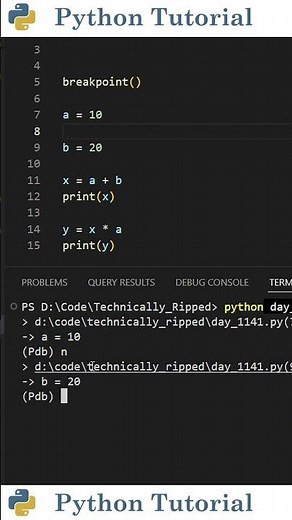 Step Through Python Code One Line at a Time | Python Tutorial