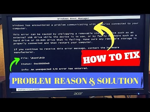 Windows Has Encountered A Problem Communicating With A Device Connected To Your Computer- How To Fix
