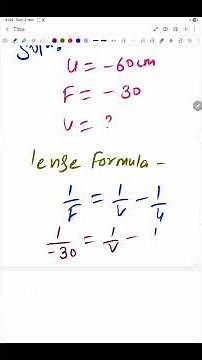 Lens Formula | Easy Explanation for Students | Physics Class 10 #lenses #(1/f = 1/v - 1/u)