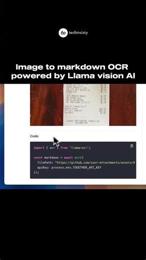 LlamaOCR is a lightweight OCR tool.