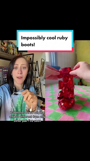 DIY Sparkly Ruby Slippers Boots | Oz Collection Fashion Inspiration