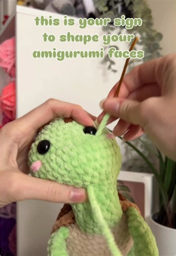 How to Shape Amigurumi Faces for Cute Plushies