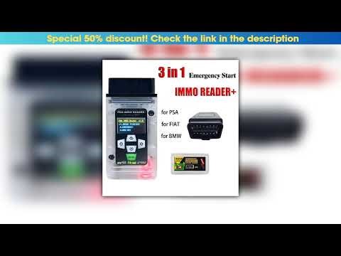 Must Buy 3 IN 1 Emergency Start Bypass for Fiat for PSA Immo Reader OBD2 Key Simulator for BMW Forc