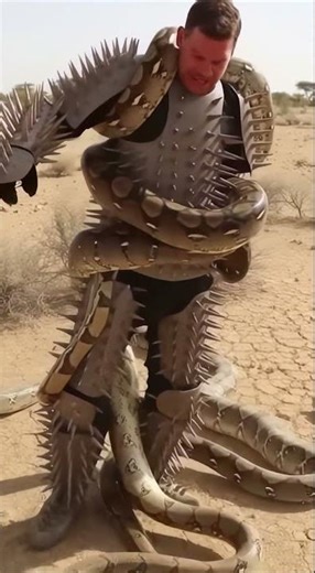 Python and Spiked Man 😱 #funny
