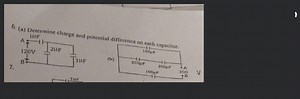 (a) Determine charge and potential difference on each capacitor... | Filo