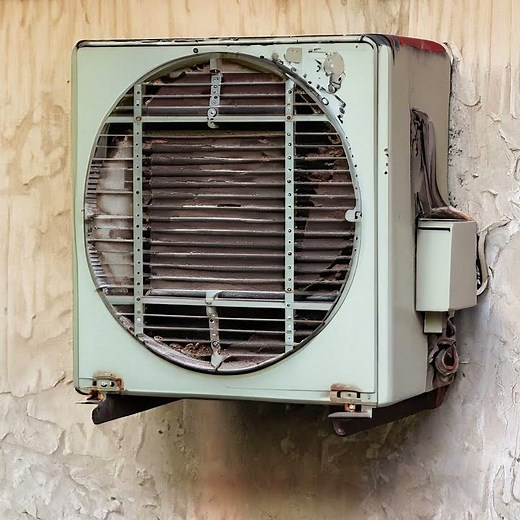 Old and loud air-conditioning unit - Sound Effect