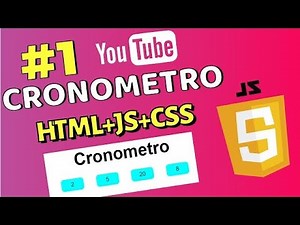 Como Crear un Cronómetro En Vivo Con HTML, CSS Y JS || Tutorial Paso a Paso