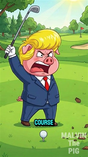 Malvin's epic golf meltdown! 🤬📉 #shorts #malvin #funny #memes