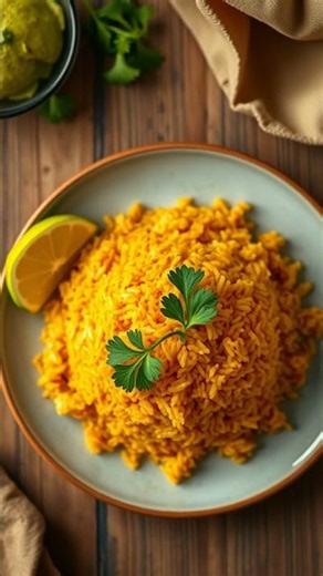 One Pan Lemon Garlic Shrimp with Turmeric Coconut Rice in Ten Minutes